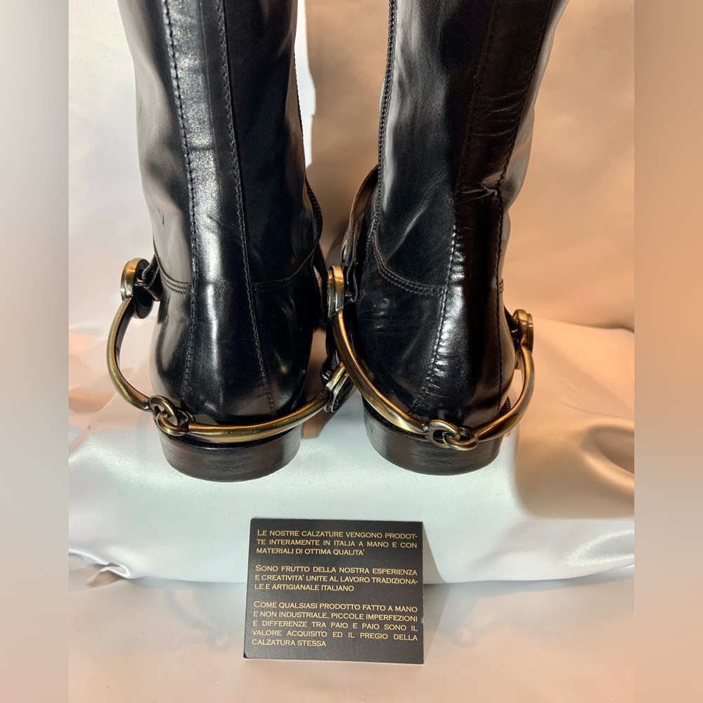 Chiarini Bologna “Nero” black leather riding boots - Picture 3 of 10